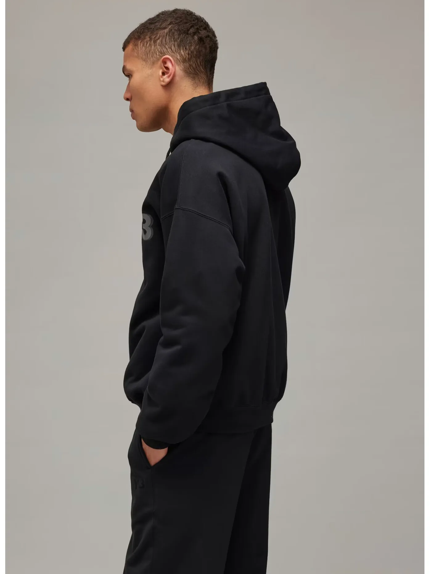     -Y-3    -FELPA FULL ZIP CON LOGO-