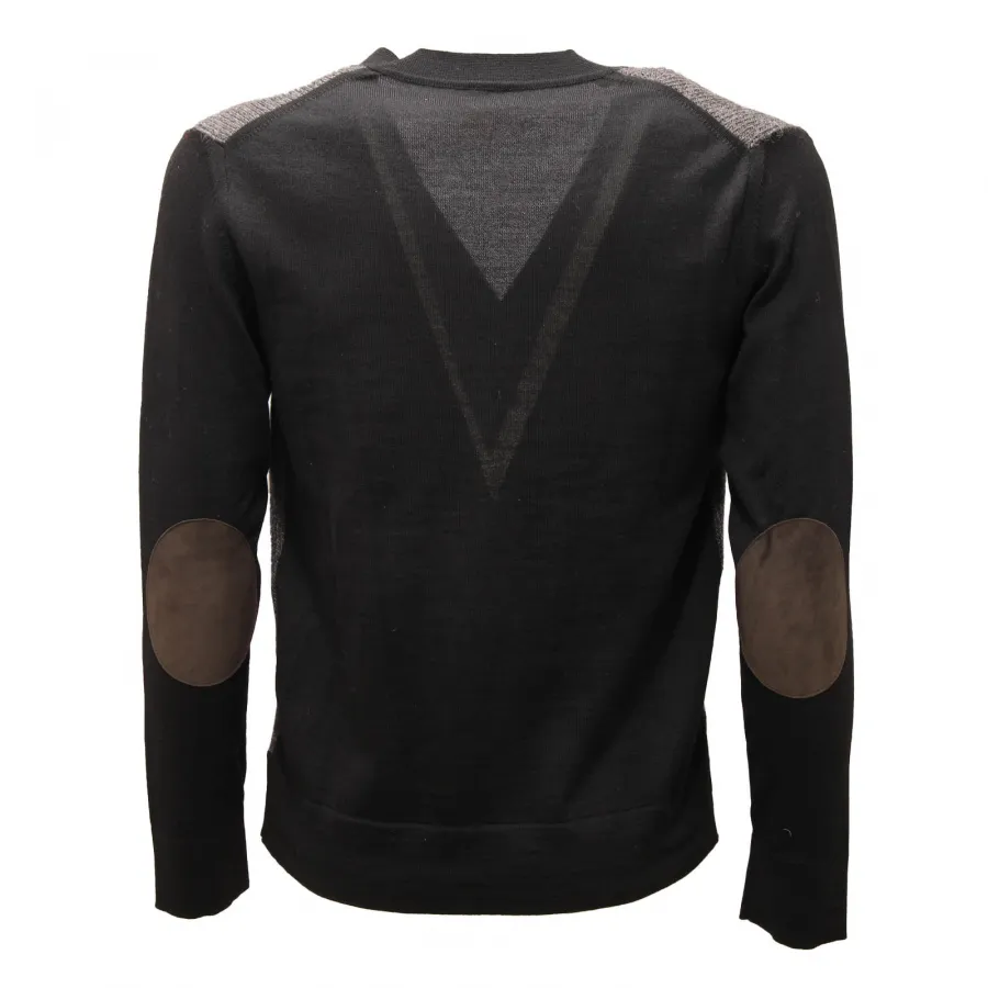 3989AP cardigan uomo  OBVIOUS man sweater SLIM  black/grey
