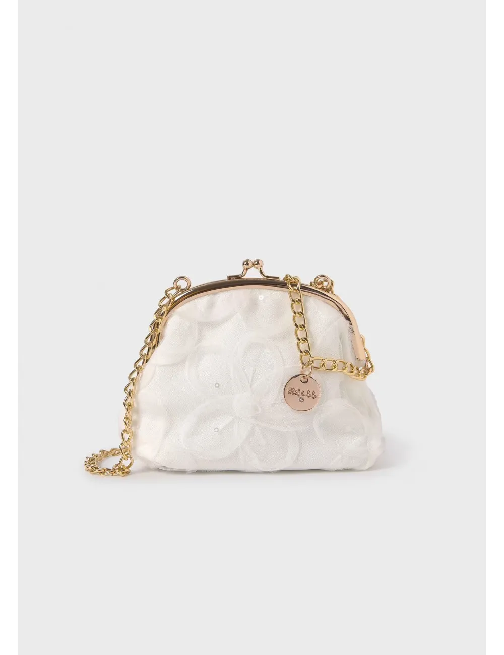 433 BORSA ABEL  E LULA BAMBINA CERIMONIA BORSETTA TULLE PAILLETTES GIRL 05433