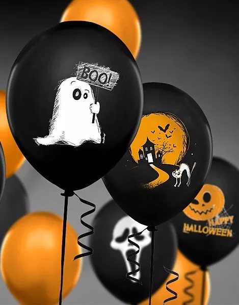 50 palloncini Halloween raccapriccianti 30 cm