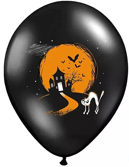 50 palloncini Halloween raccapriccianti 30 cm