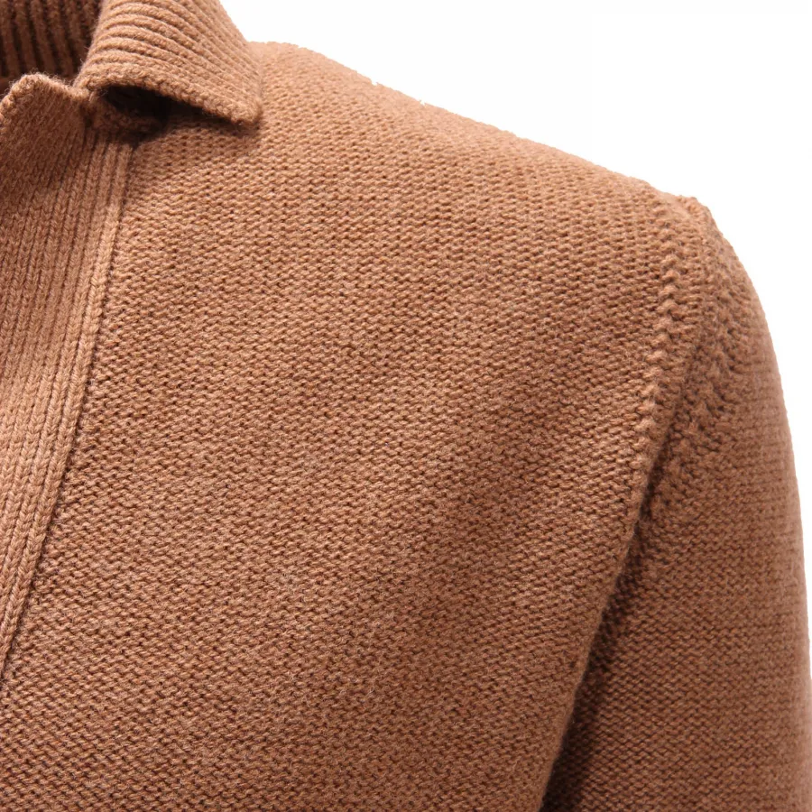 5879AF cardigan uomo ALPHA STUDIO light brown wool sweater man