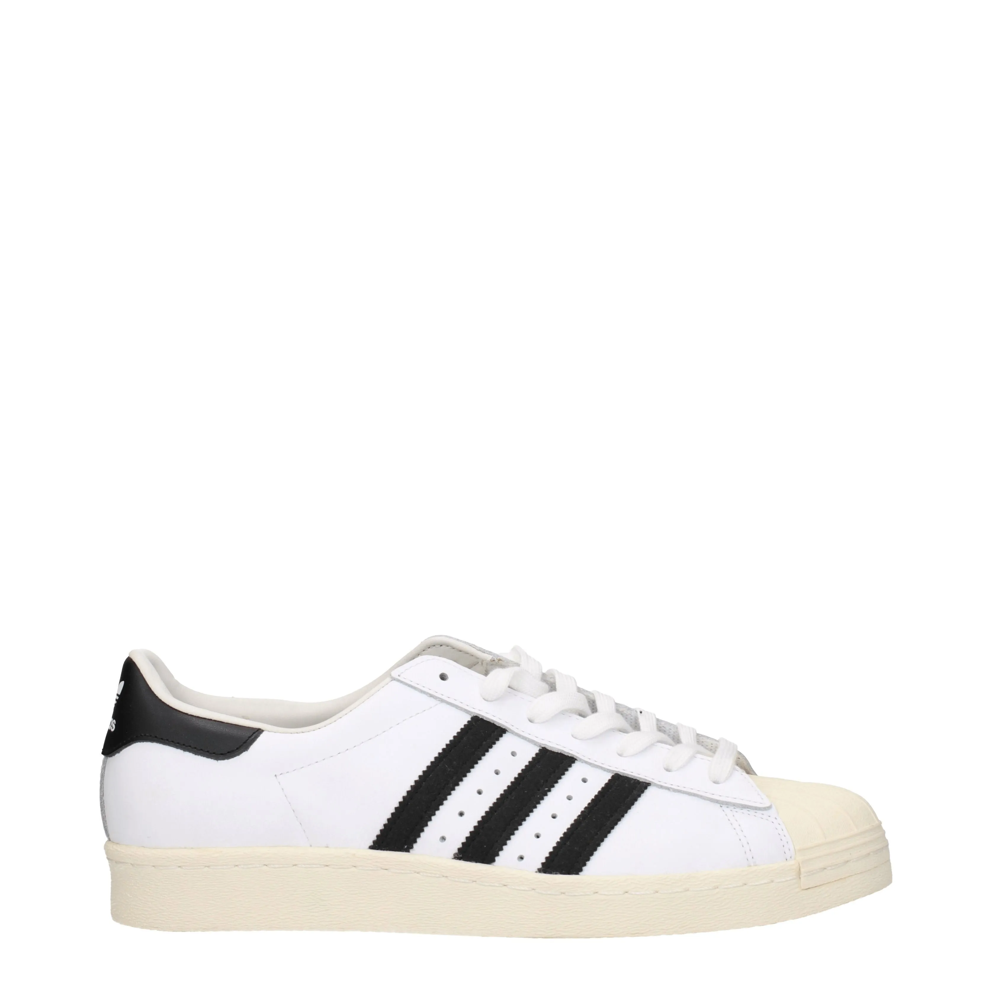 Adidas Sneakers Superstar 80s Uomo Pelle Bianco/Nero