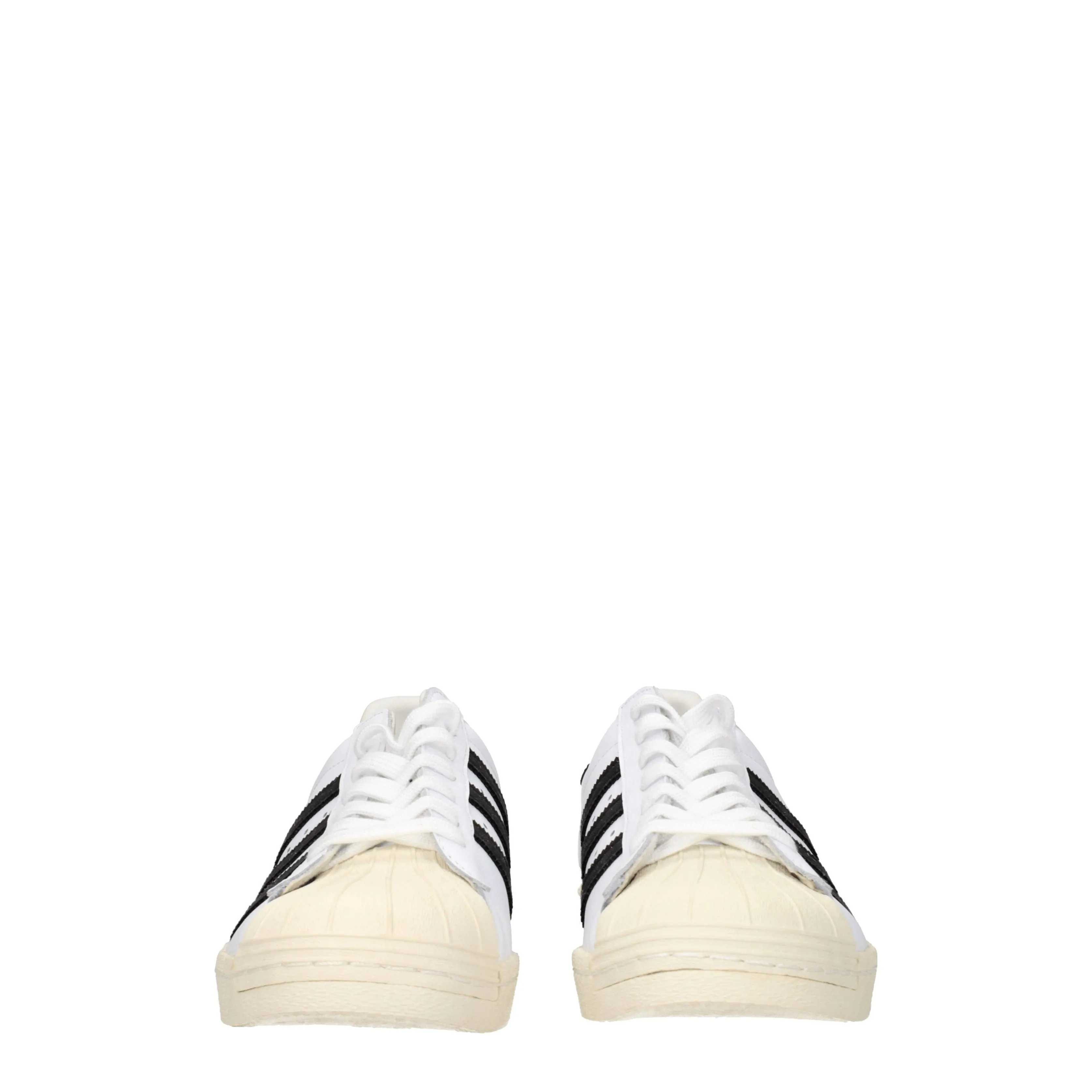 Adidas Sneakers Superstar 80s Uomo Pelle Bianco/Nero
