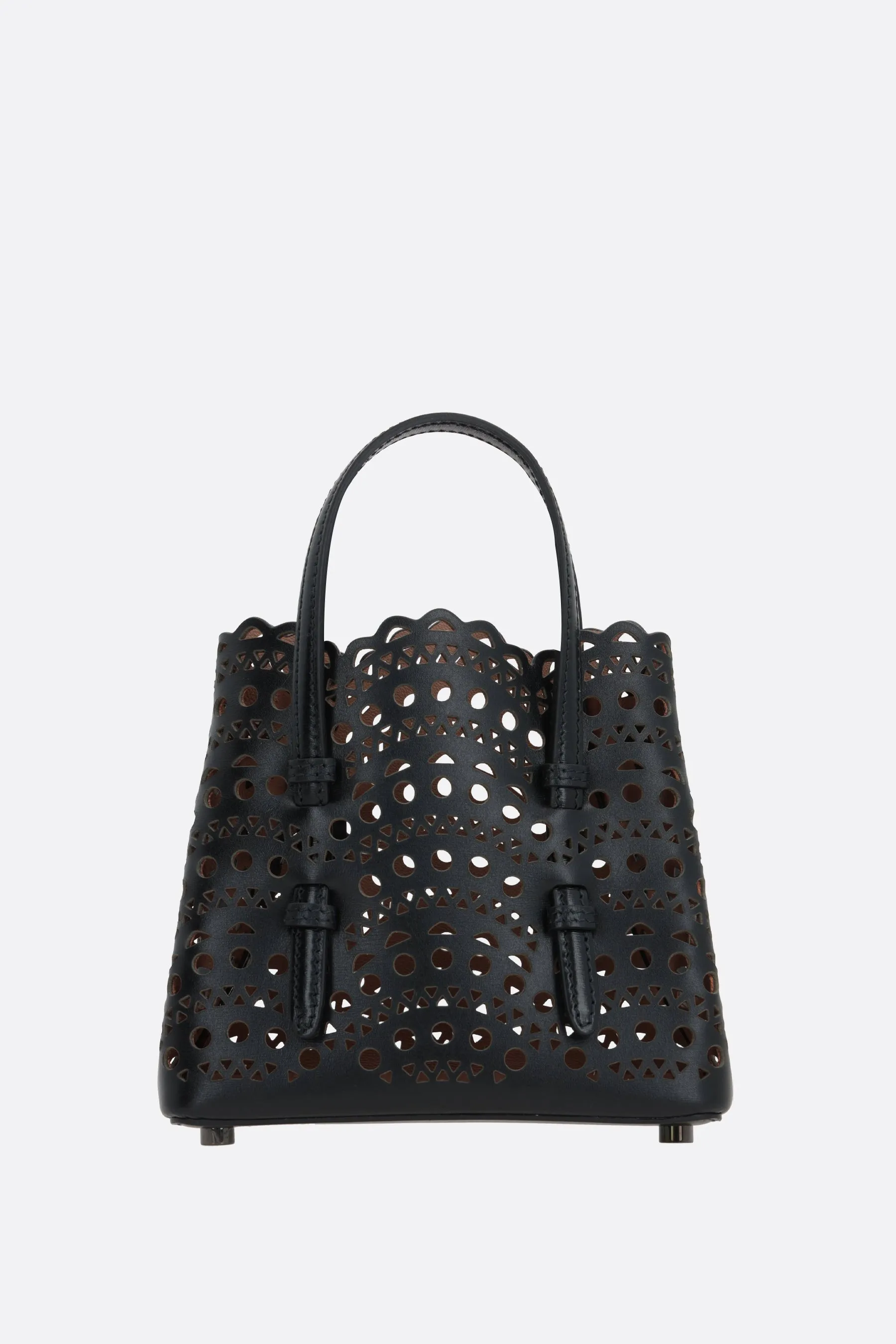  ALAIA borsa tote Mina 16 in pelle laserata 