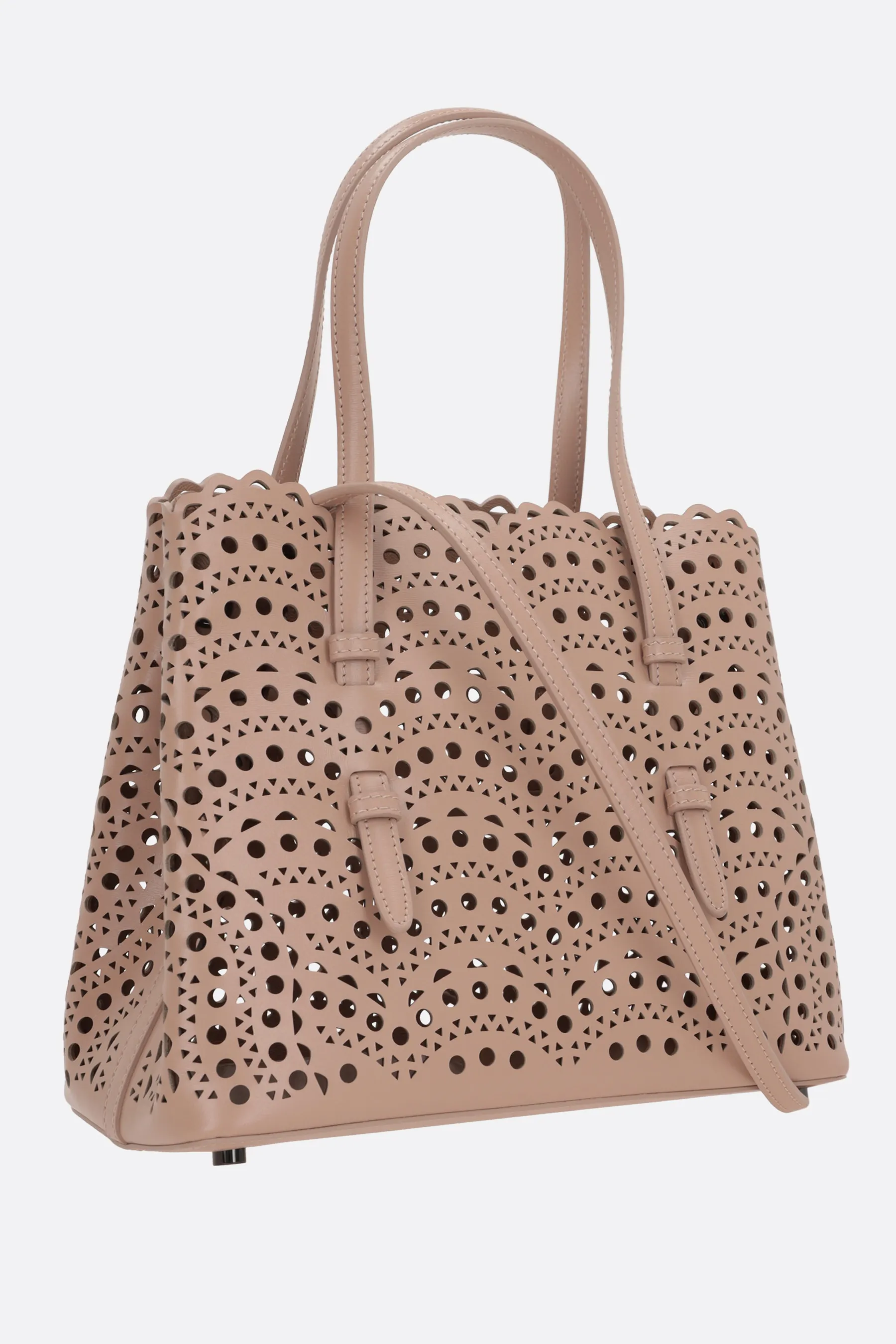  ALAIA borsa tote Mina 25 in pelle laserata 