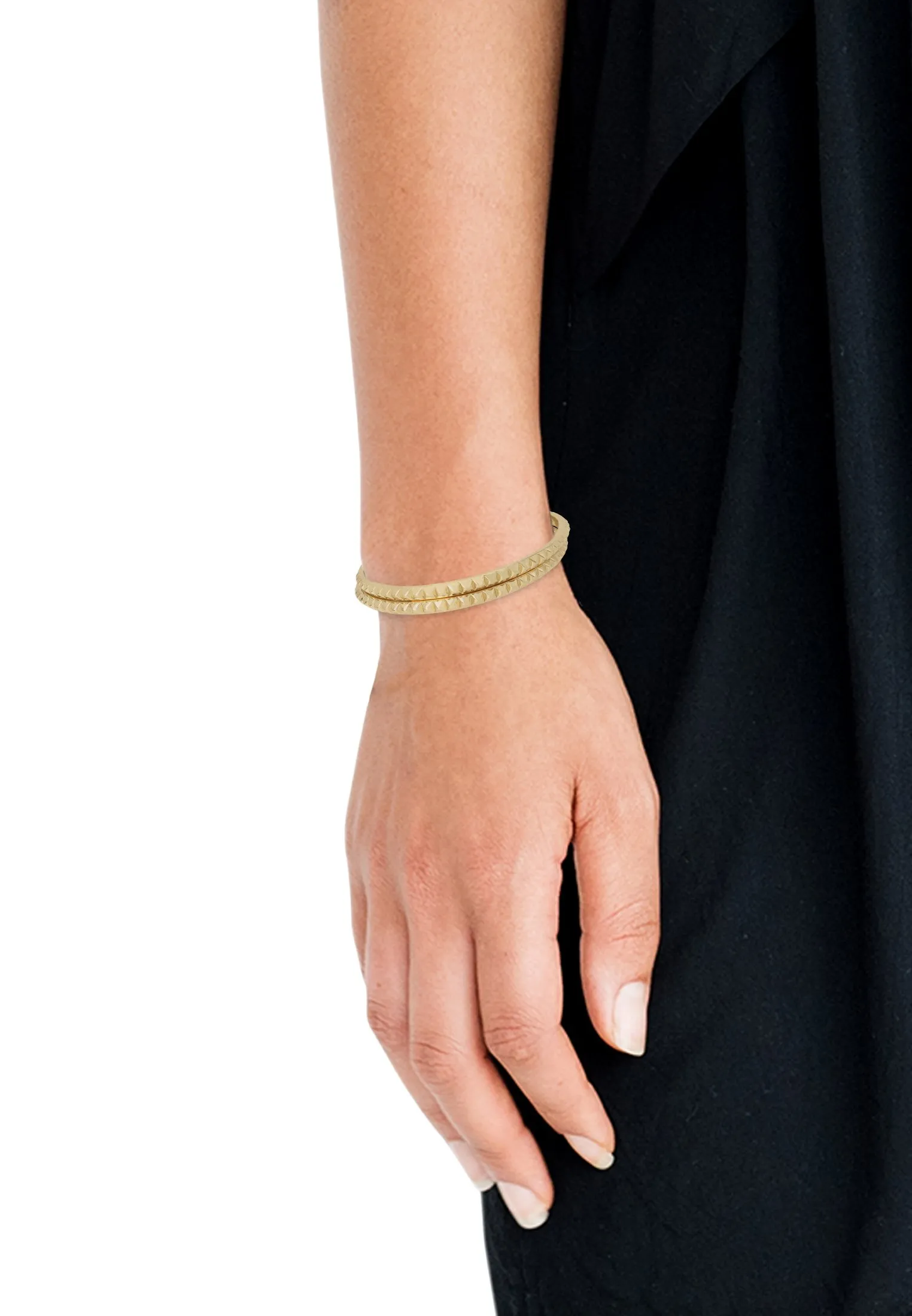 AS BR STUDDED BNGL SET - Bracciale