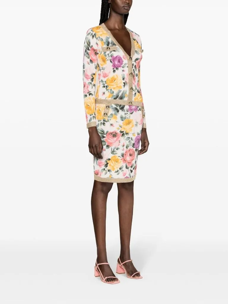 blugirl Cardigan stampa rose