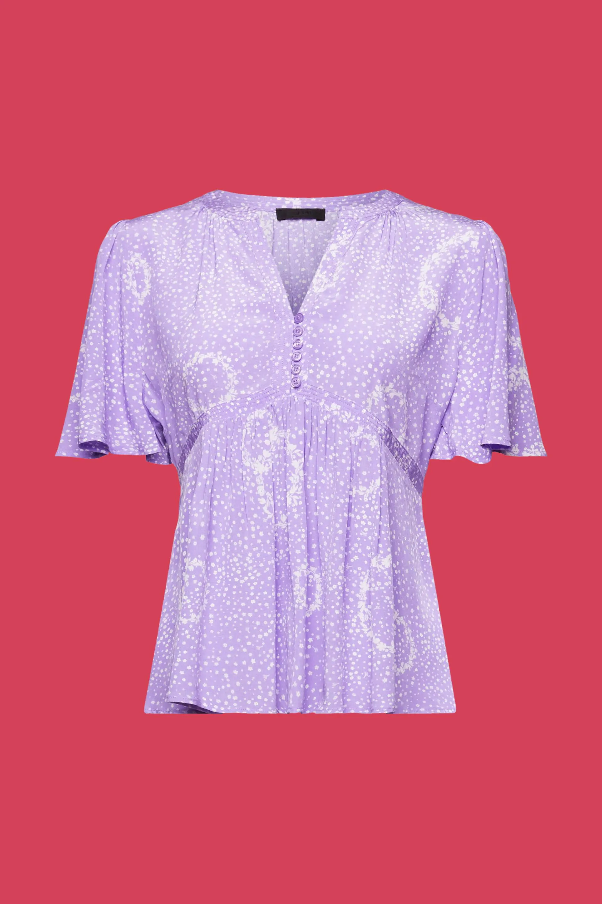 Blusa con stampa da allacciare sulla schiena