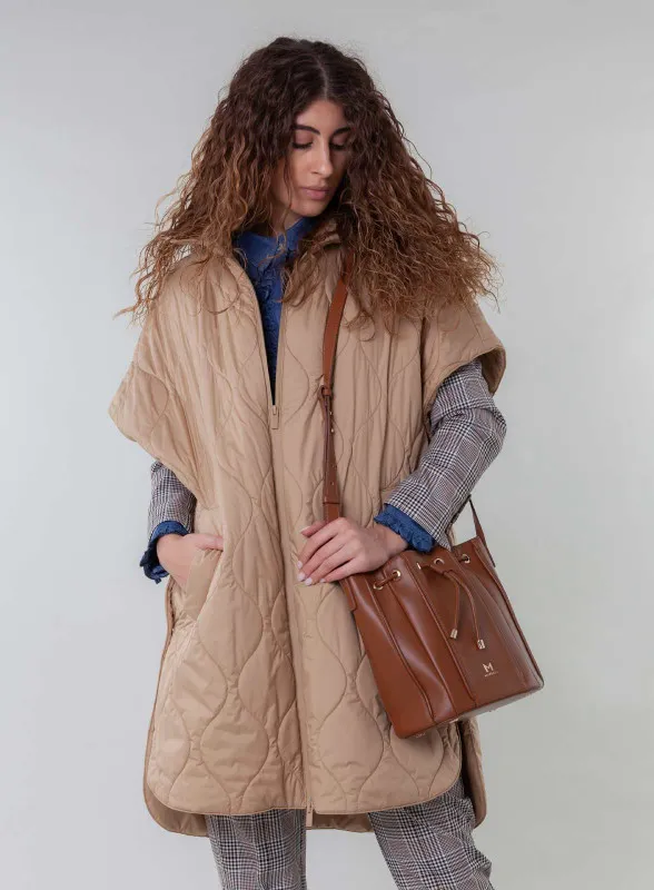 Borsa a secchiello cammello - Marella