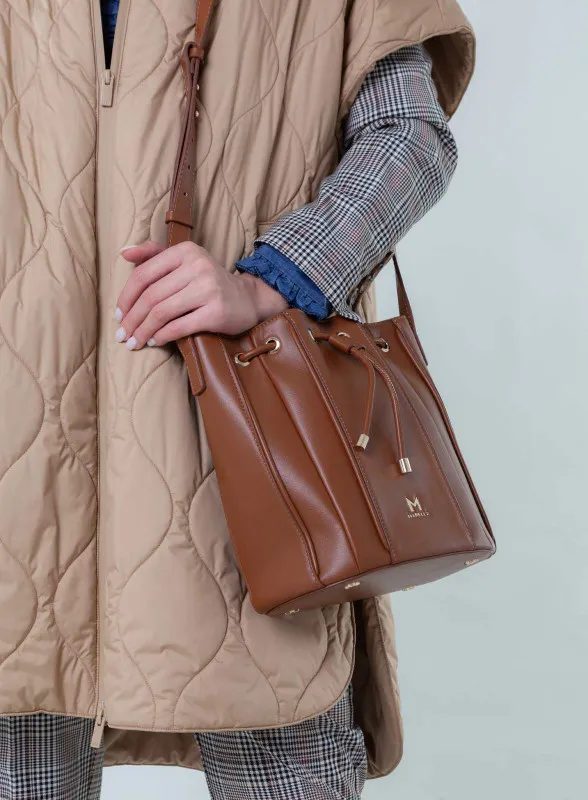 Borsa a secchiello cammello - Marella