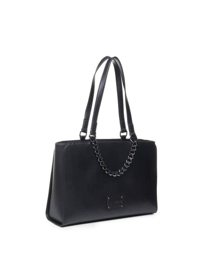 BORSA A SPALLA CON CATENA DECORATIVA