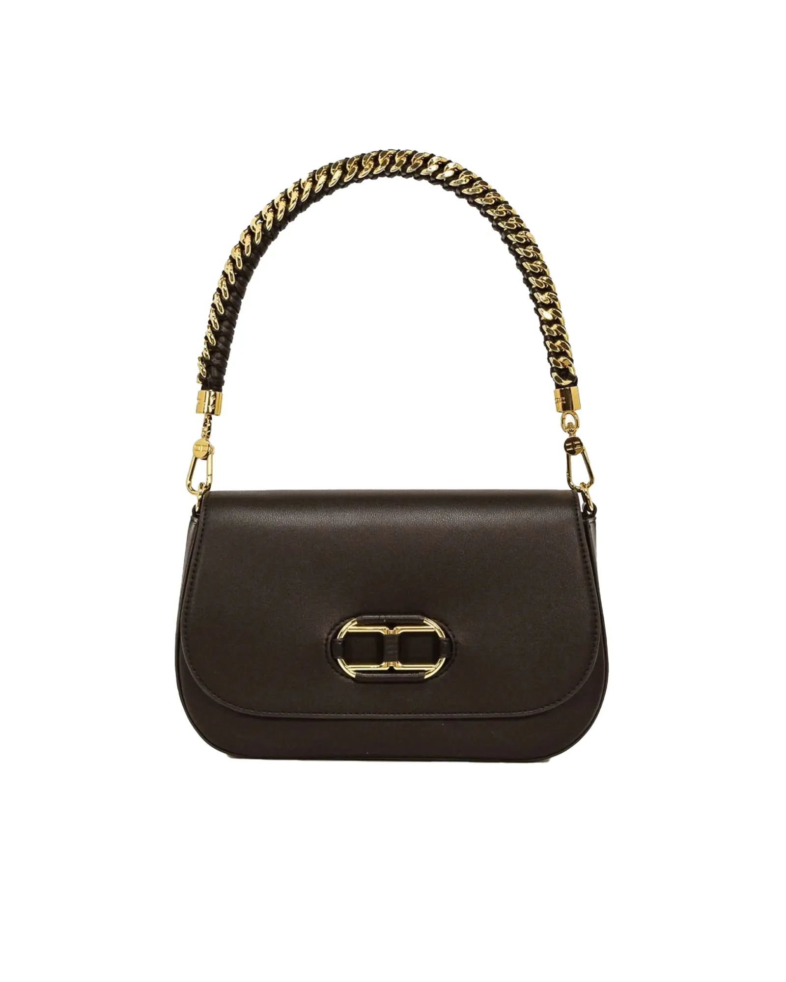 Borsa a spalla ecopelle nera