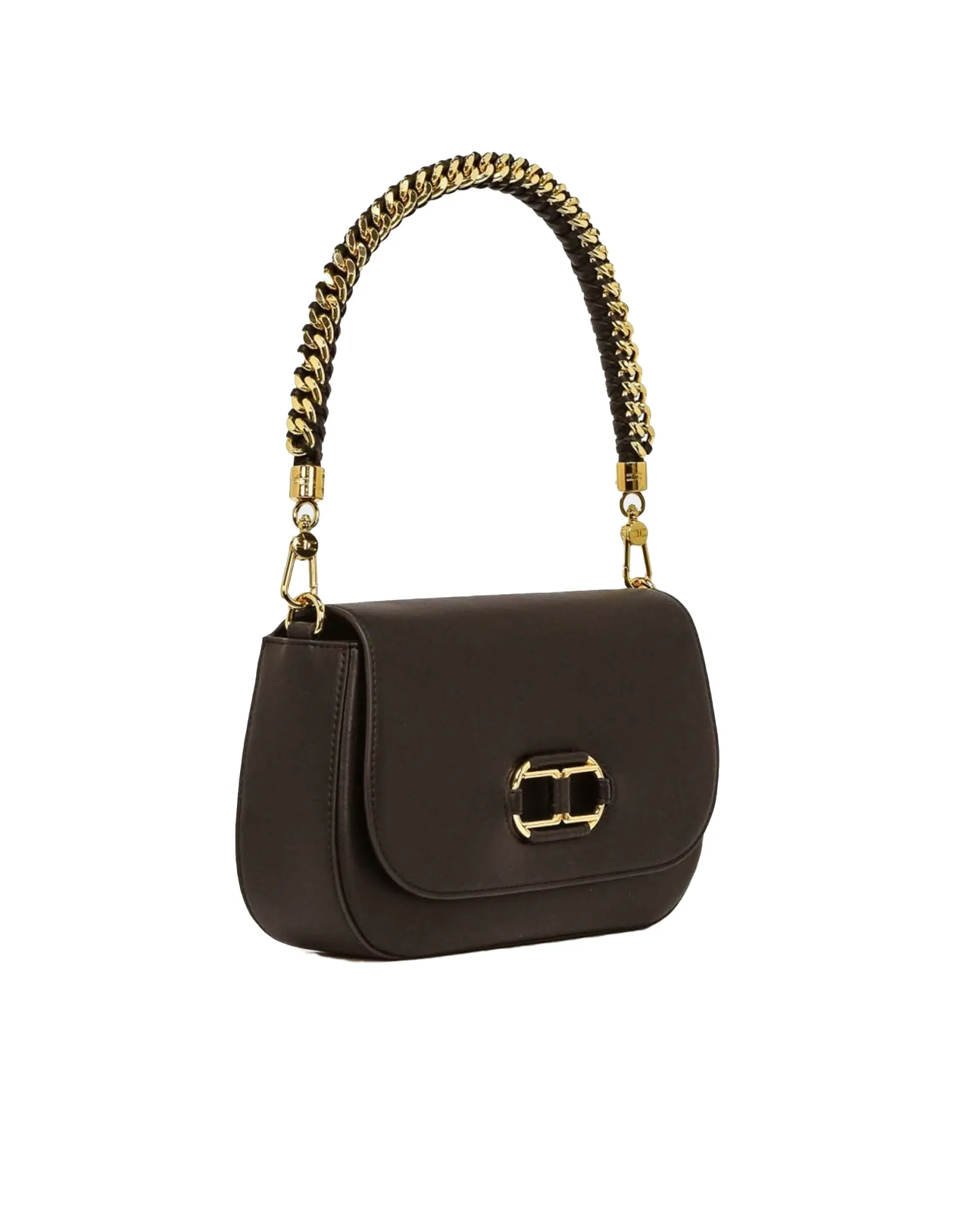 Borsa a spalla ecopelle nera