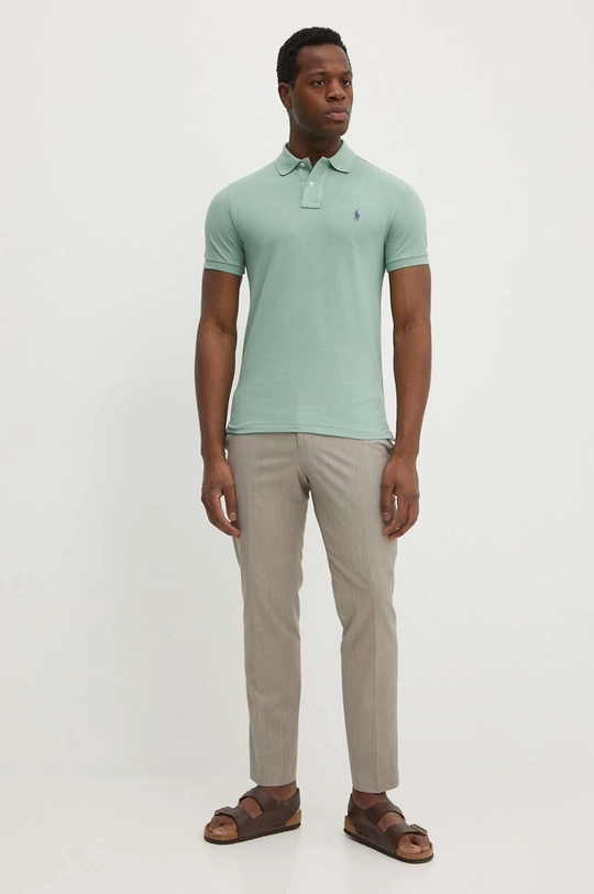 BOSS pantaloni in misto lana