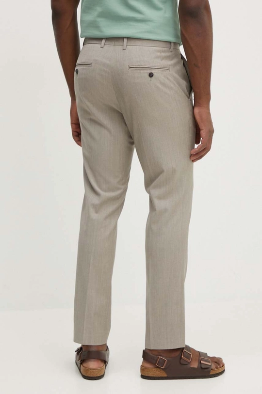 BOSS pantaloni in misto lana