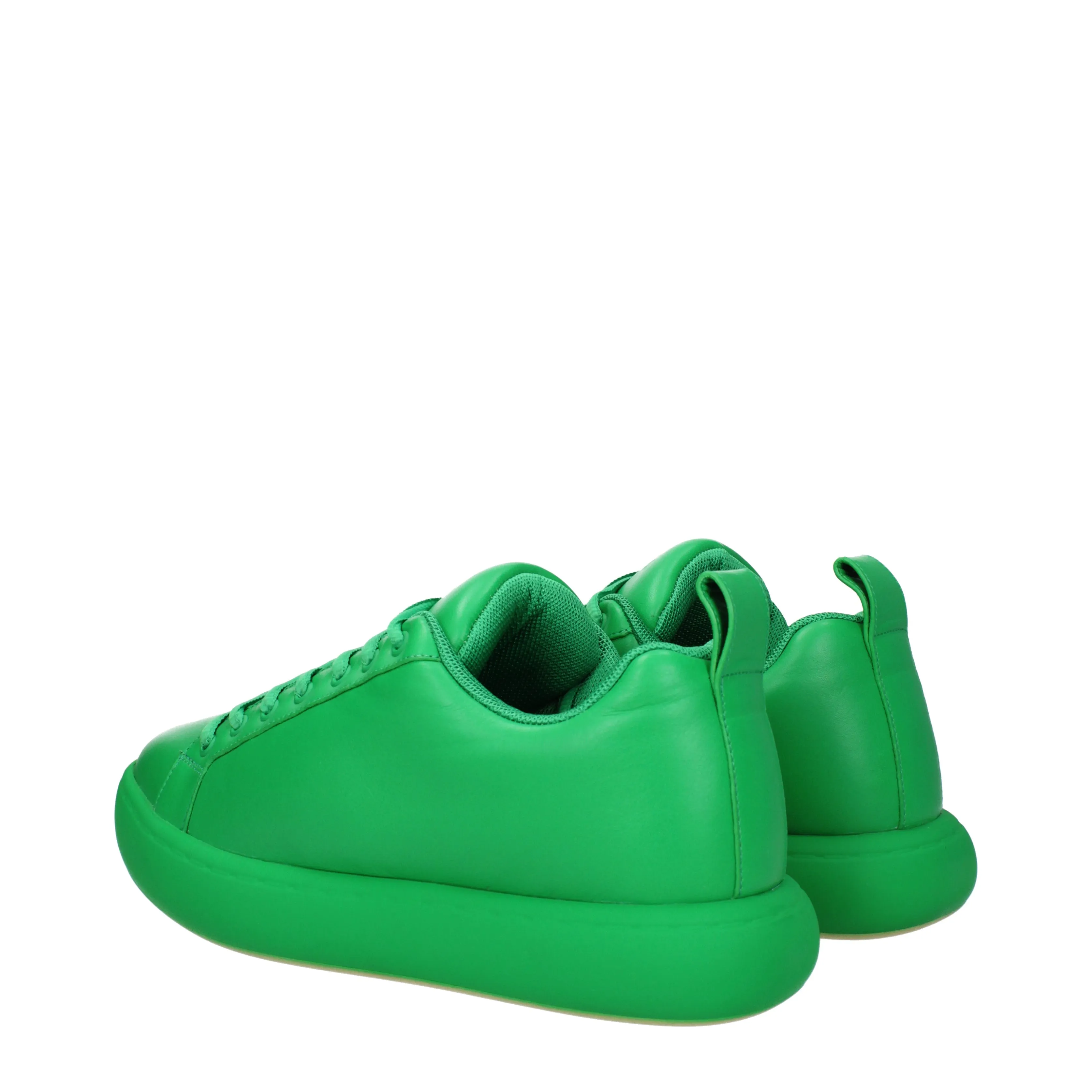 Bottega Veneta Sneakers Uomo Pelle Verde/Parrocchetto