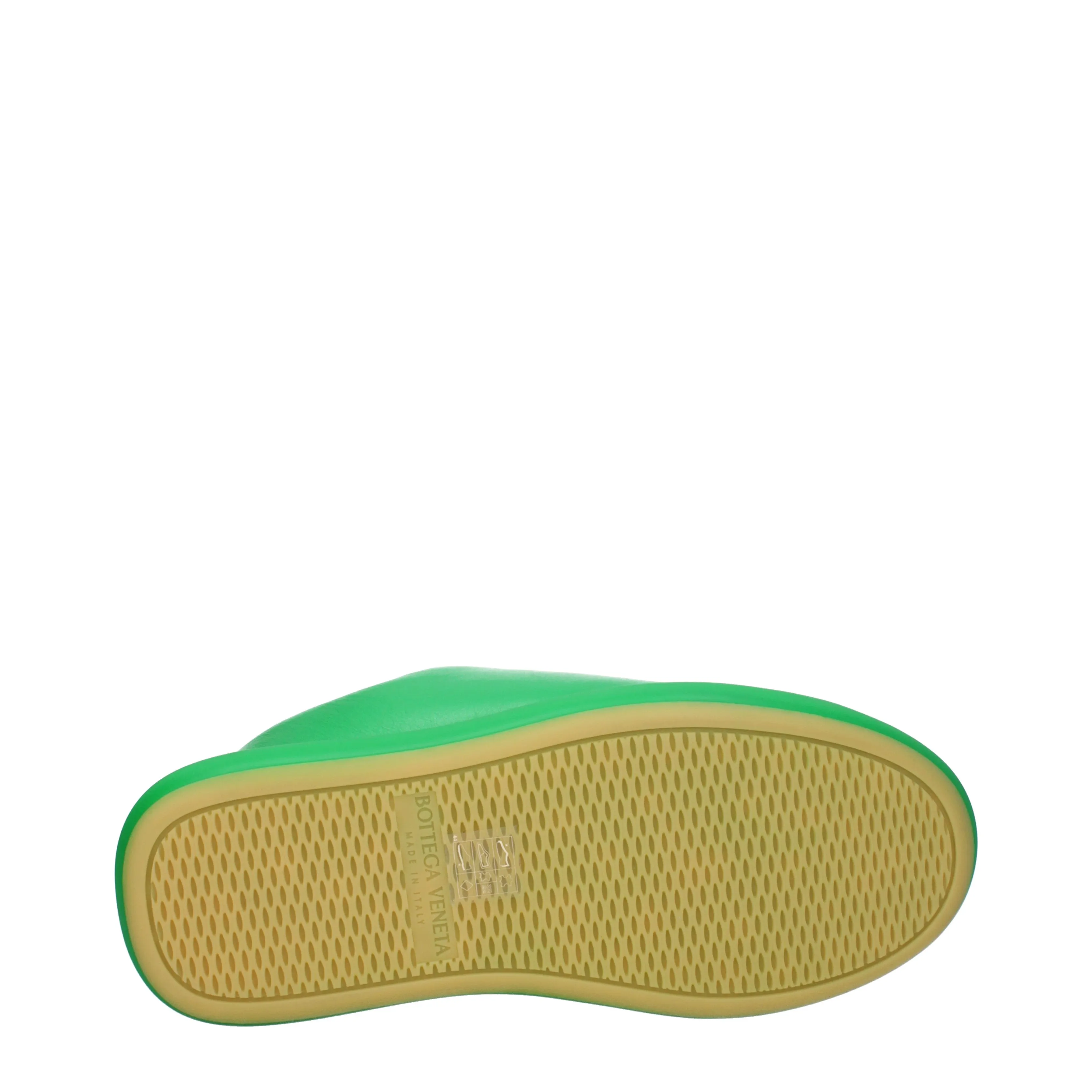 Bottega Veneta Sneakers Uomo Pelle Verde/Parrocchetto
