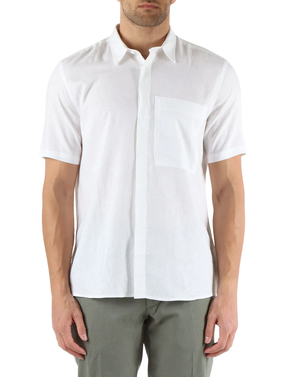 Camicia ADALIA regular fit in lino e viscosa