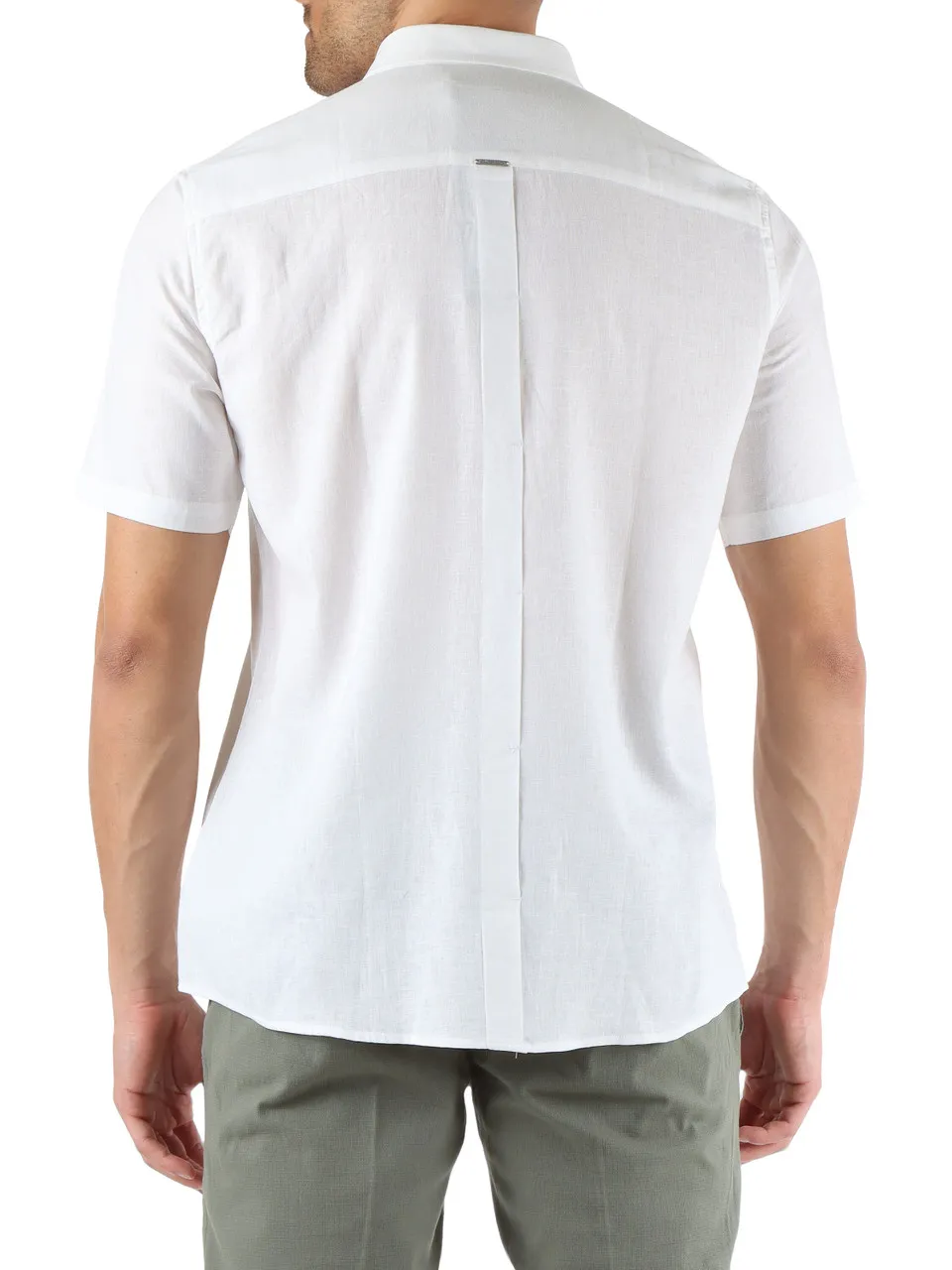 Camicia ADALIA regular fit in lino e viscosa