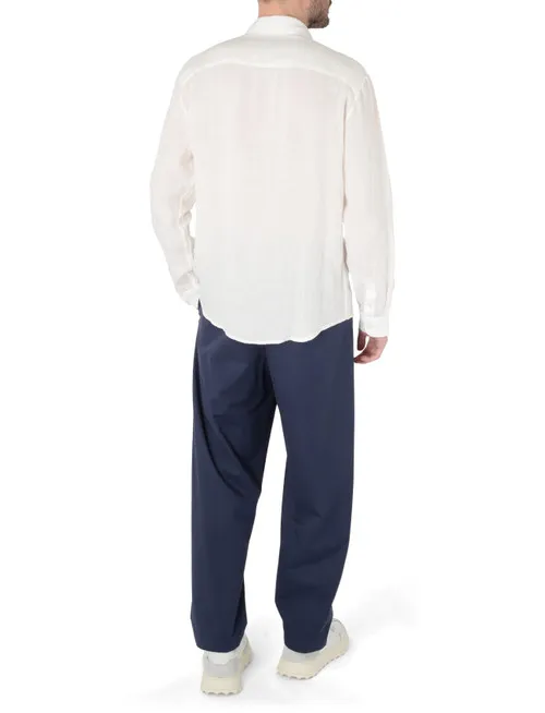 Camicia A.P.C. Cassel in lino bianco