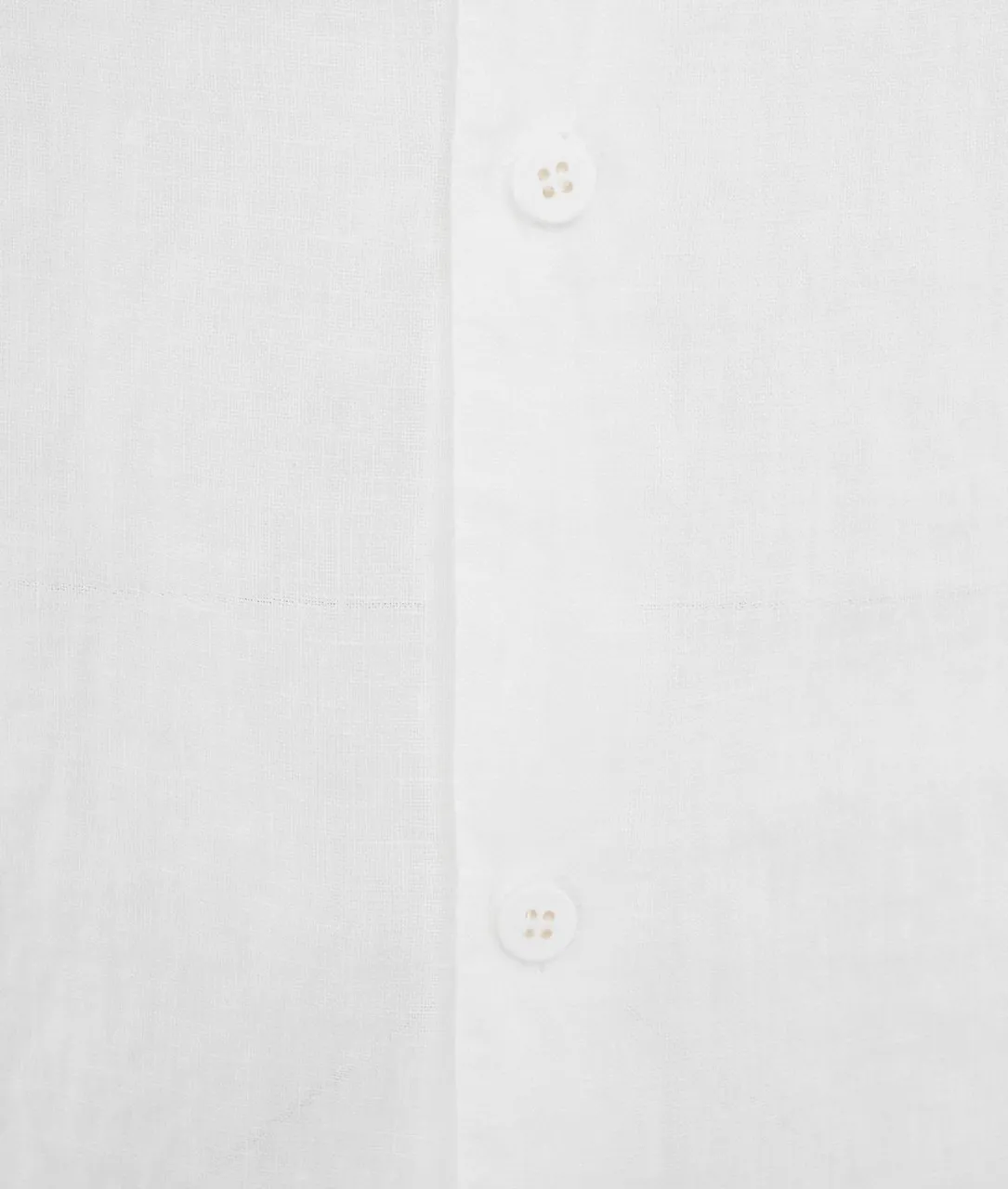 Camicia in lino bianco bianco
