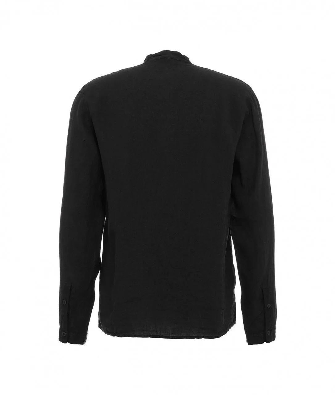 Camicia in lino nero nero