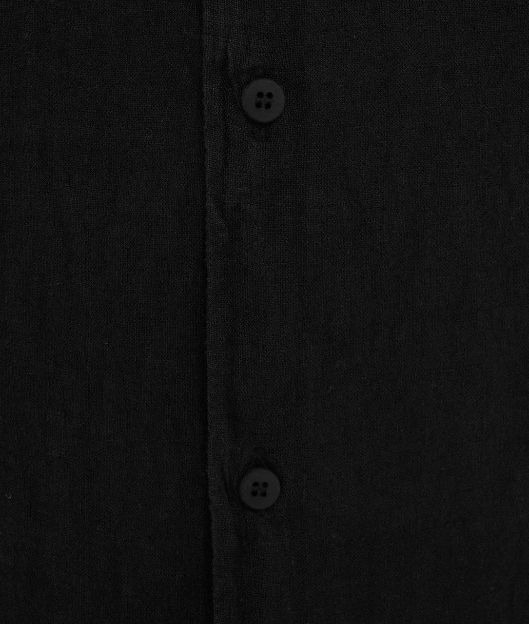 Camicia in lino nero nero