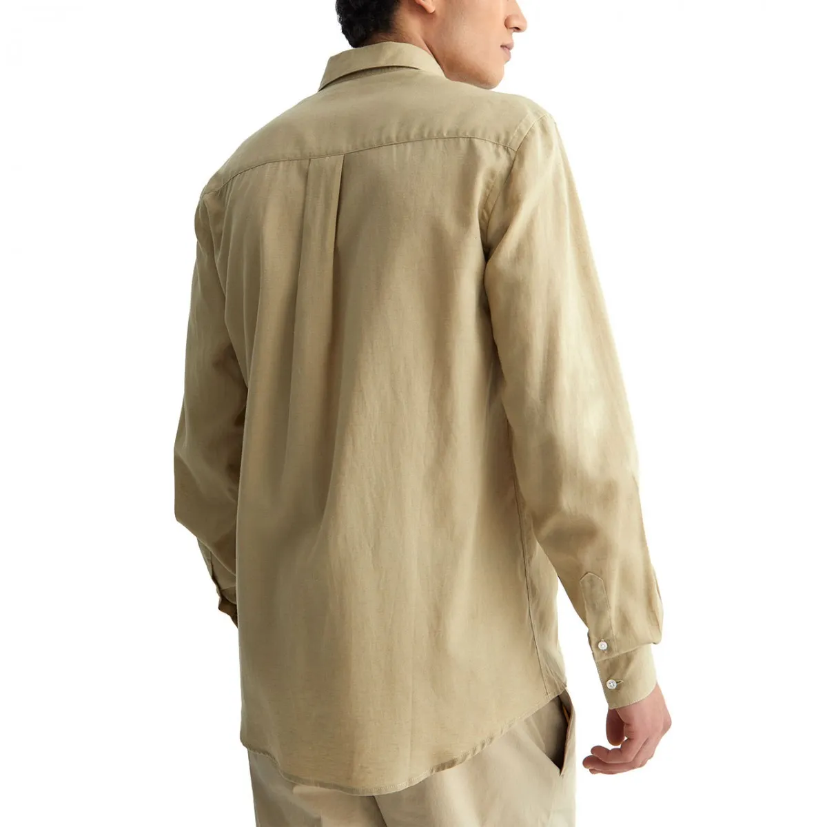 Camicia In Lino Regular Fit Longlinen