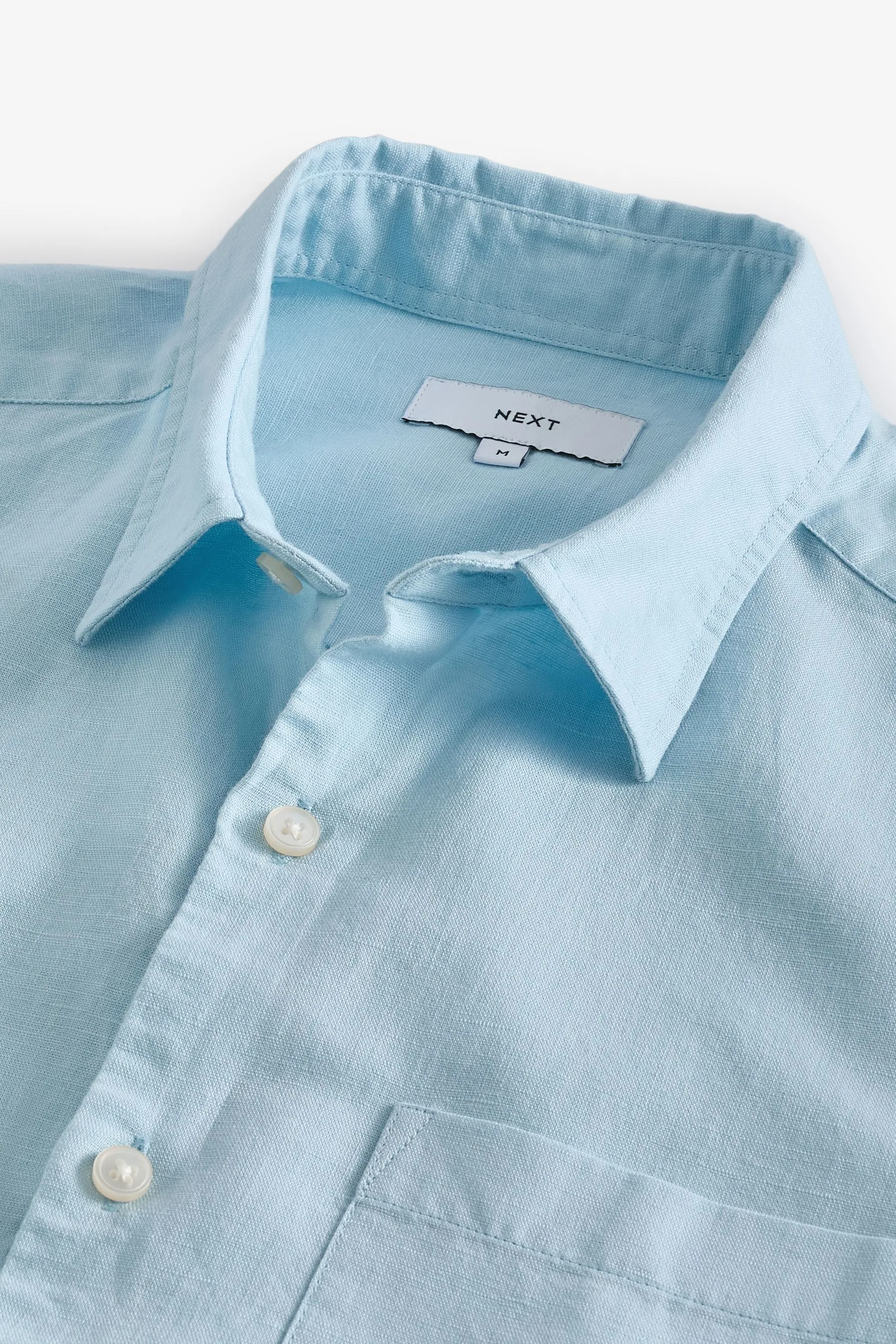 Camicia in misto lino a maniche corte