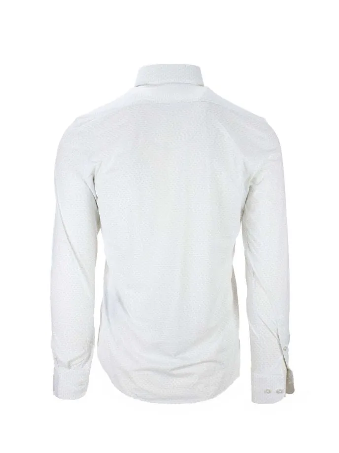 Camicia in tessuto tecnico micro fantasia