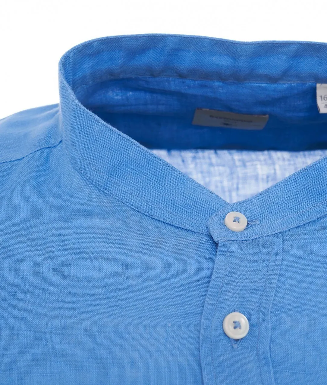 Camicia Simo in lino blu blu
