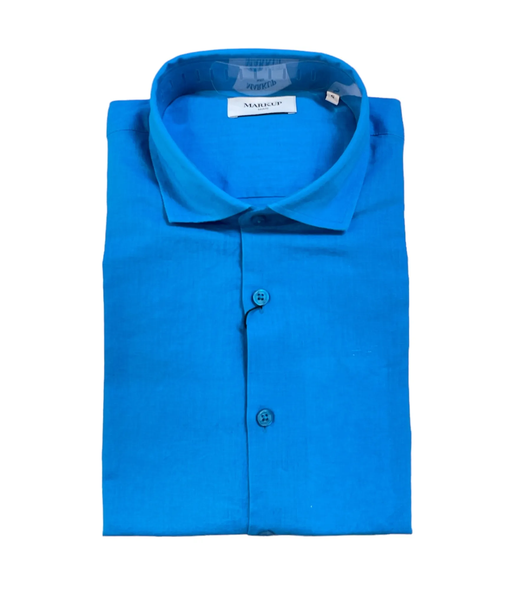Camicia uomo lino MK693014 turchese