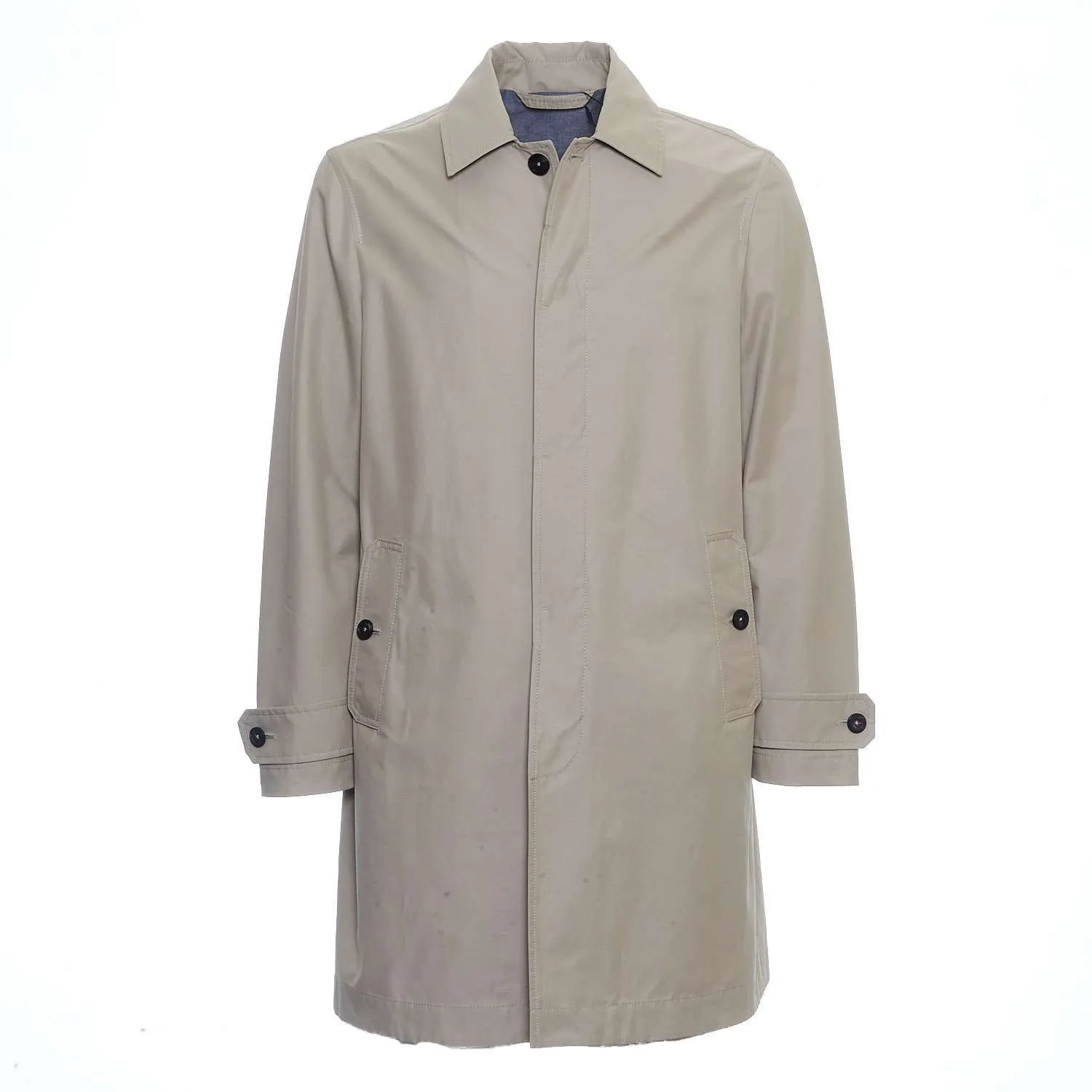 Carcoat Regular Fit In Cotone E Tessuto Tecnico Idrorepellente