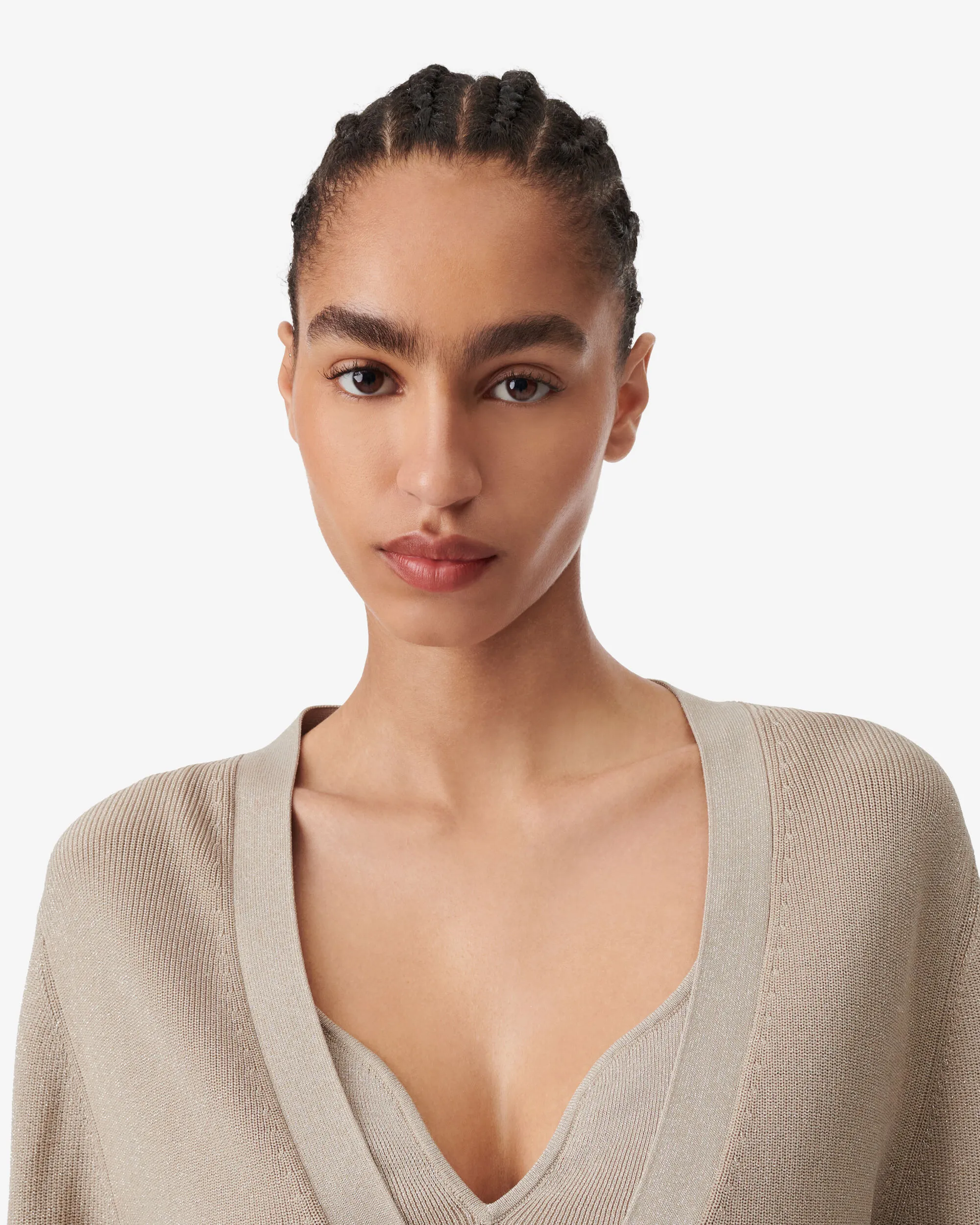 CARDIGAN CON SCOLLO A V ALEA