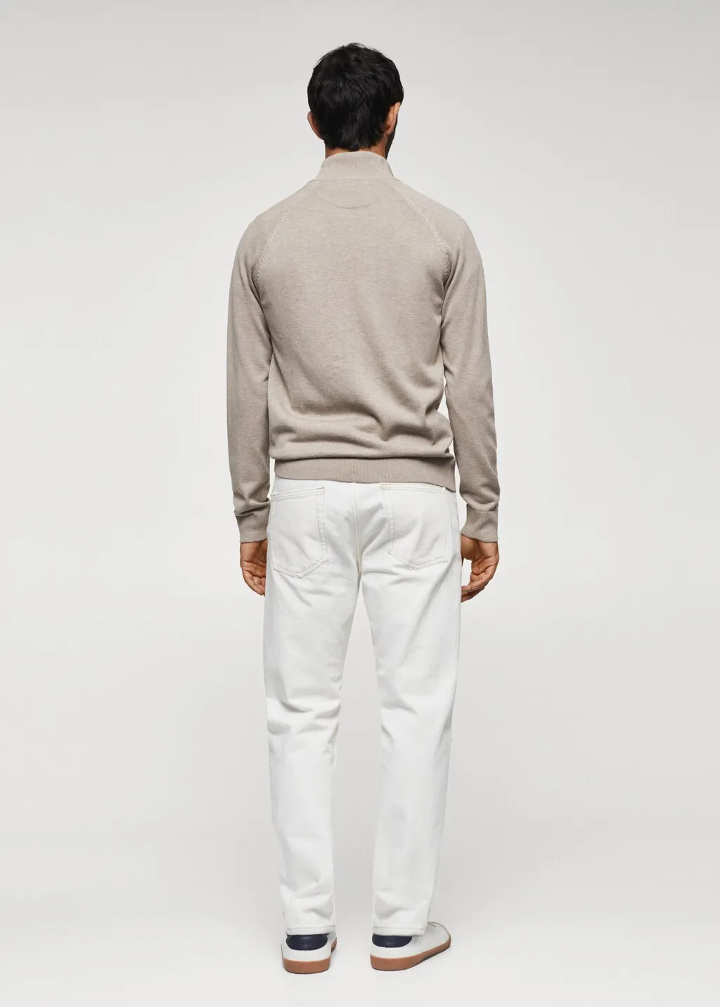 Cardigan cotone zip