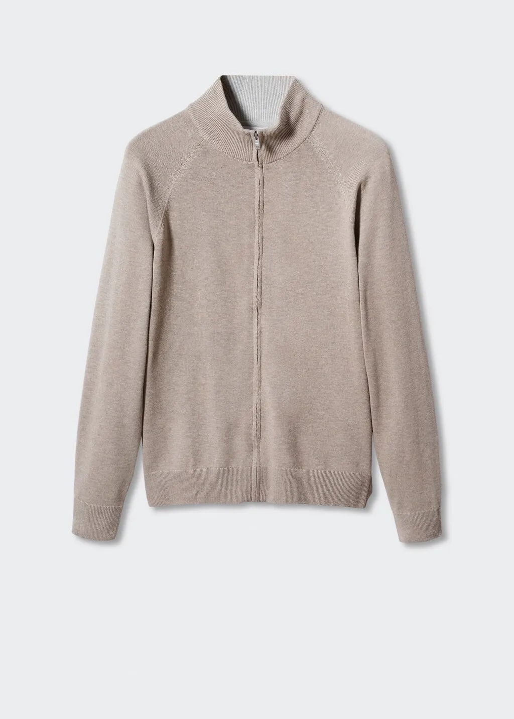 Cardigan cotone zip