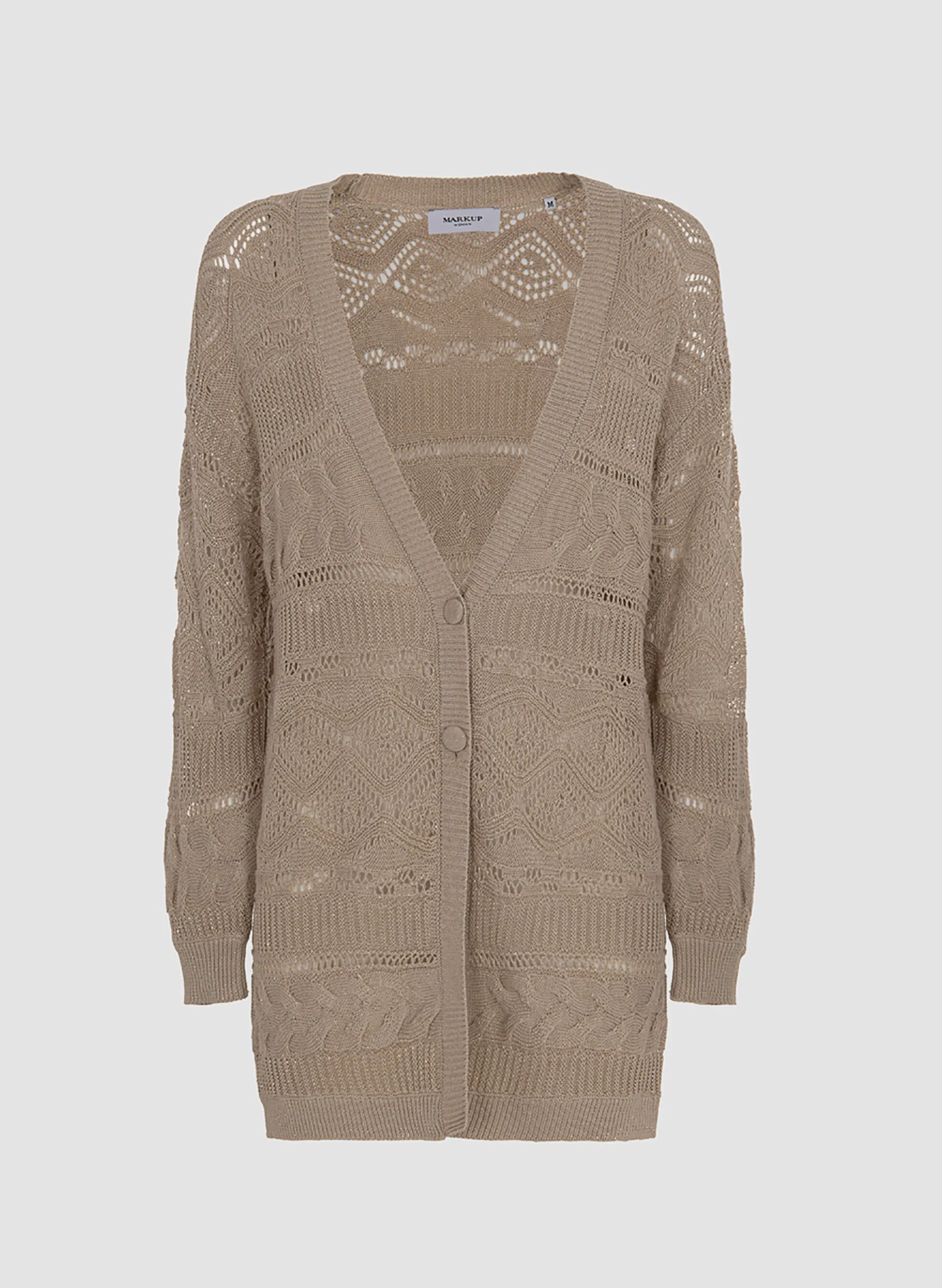 cardigan in cotone traforato