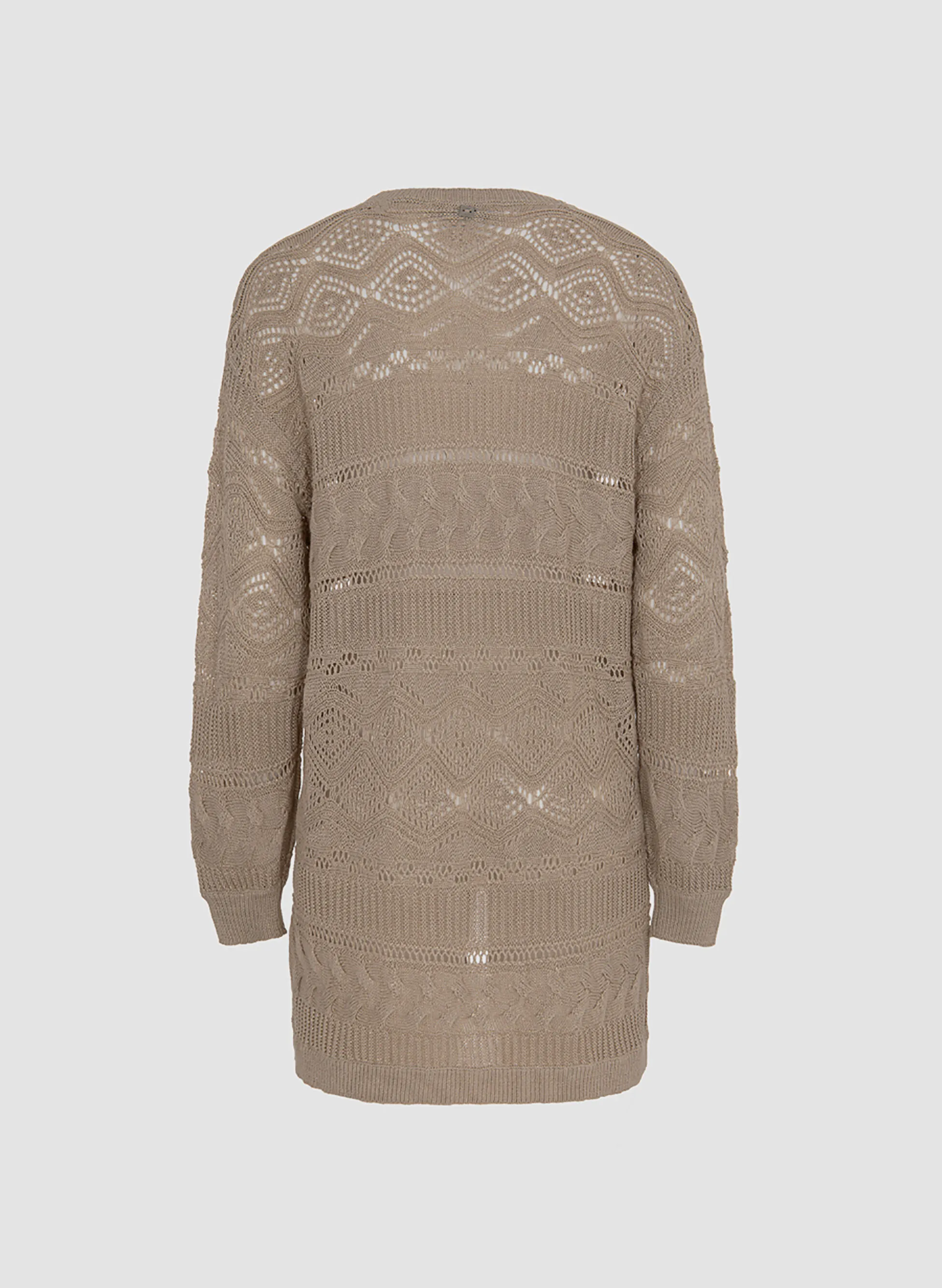 cardigan in cotone traforato