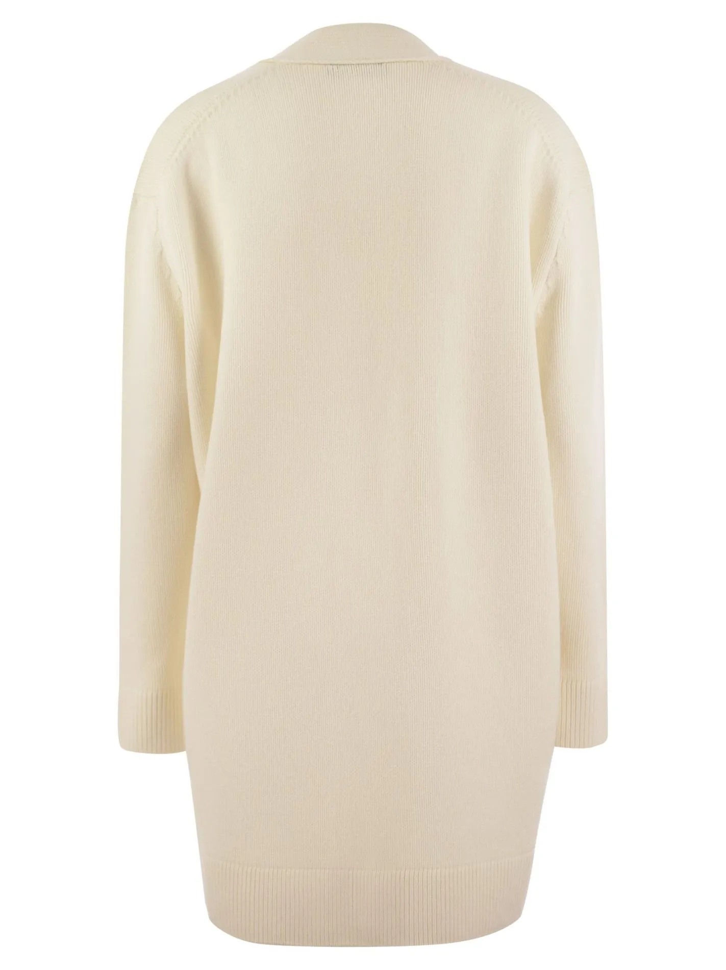 Cardigan in lana, seta e cashmere