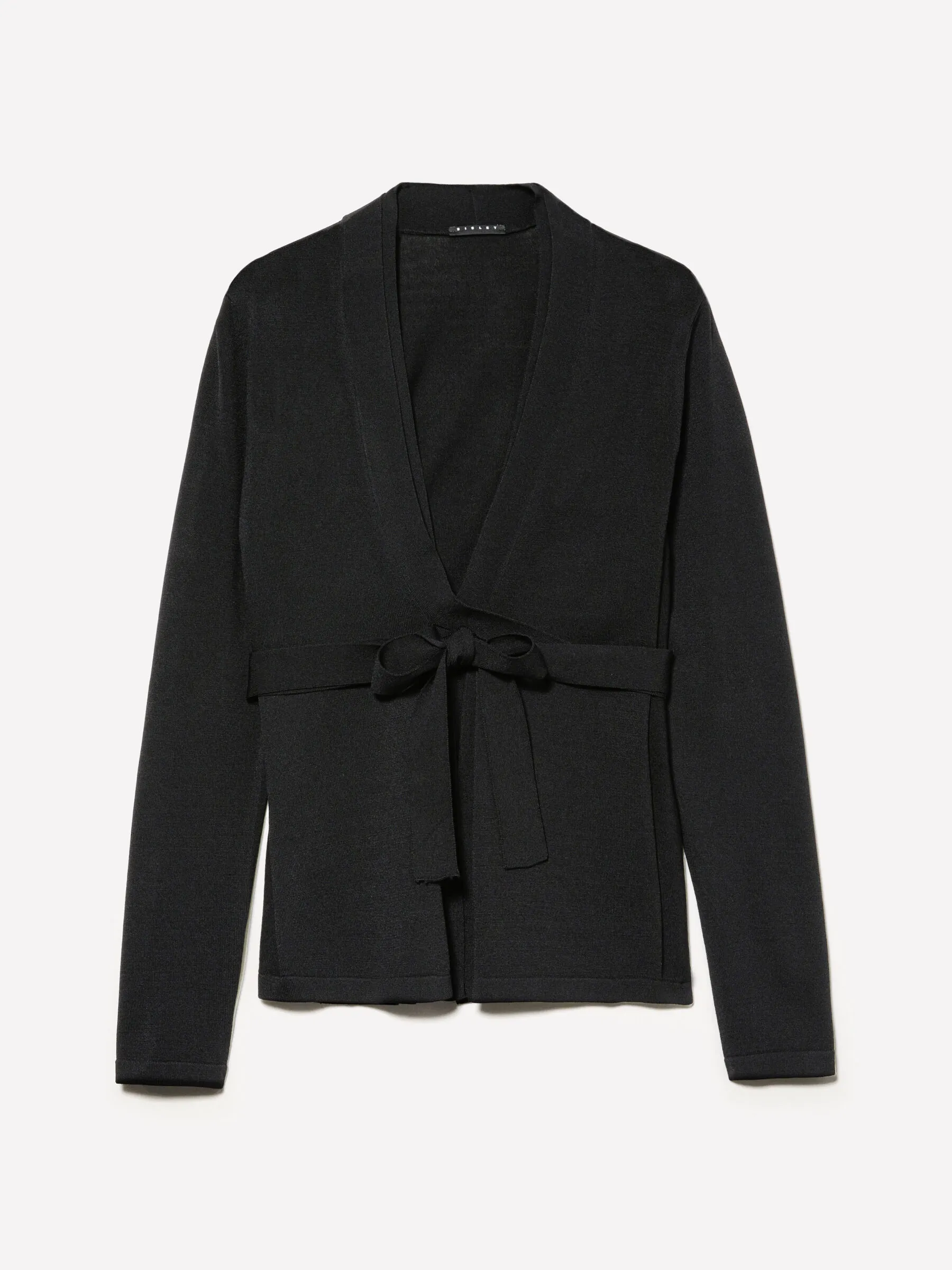 Cardigan incrociato nero