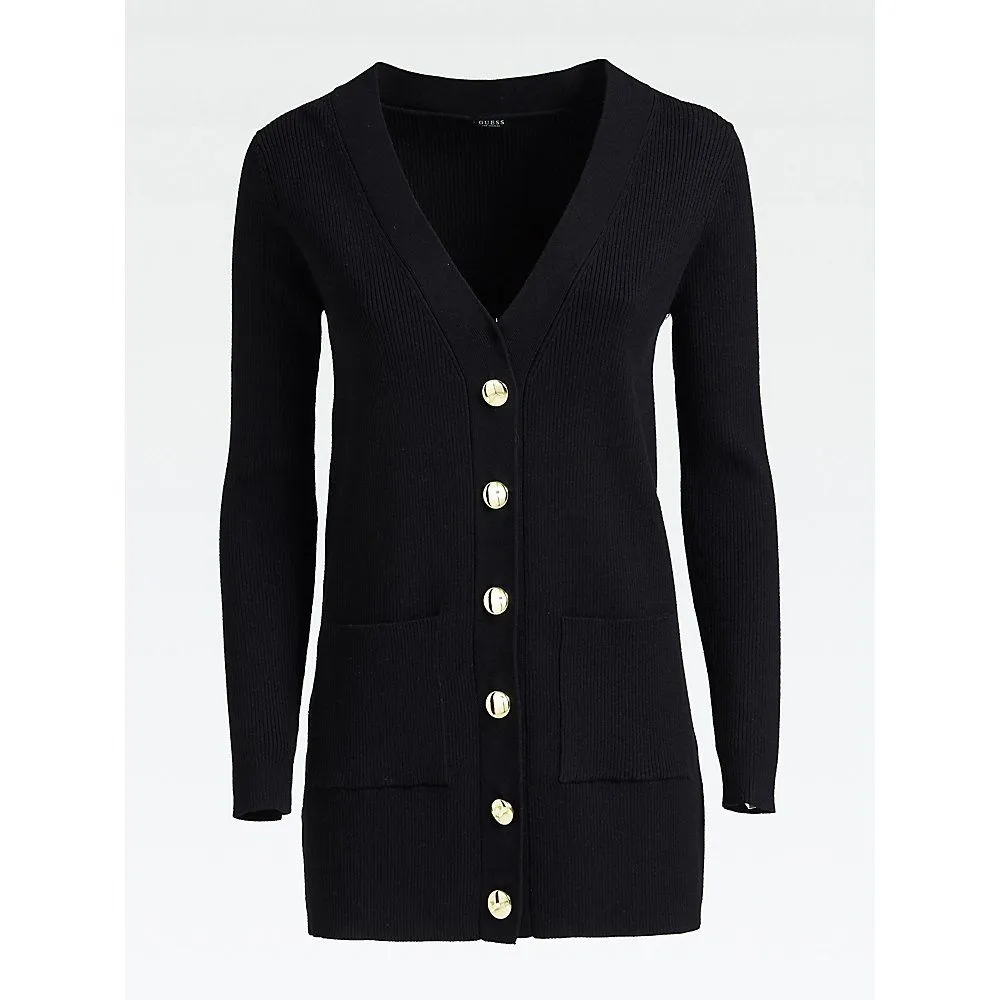 Cardigan lungo con bottoni