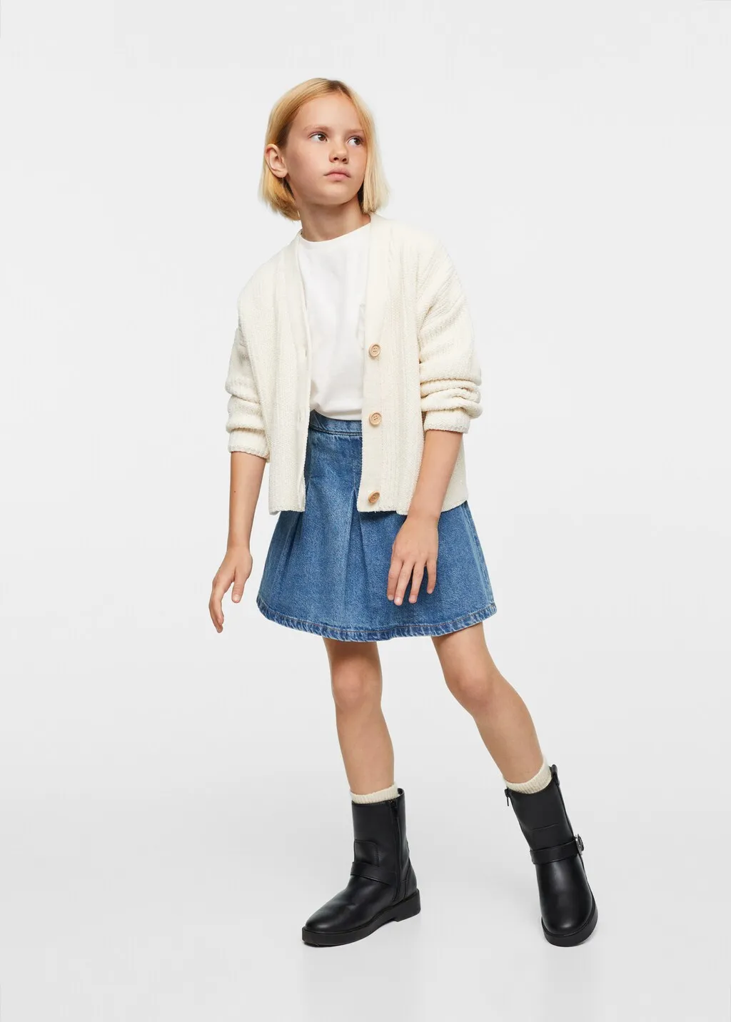 Cardigan punto bottoni