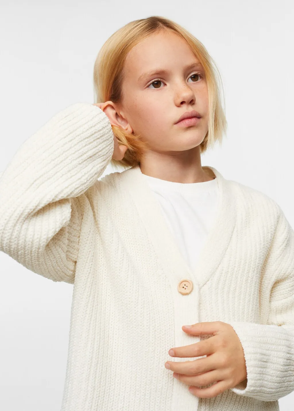 Cardigan punto bottoni