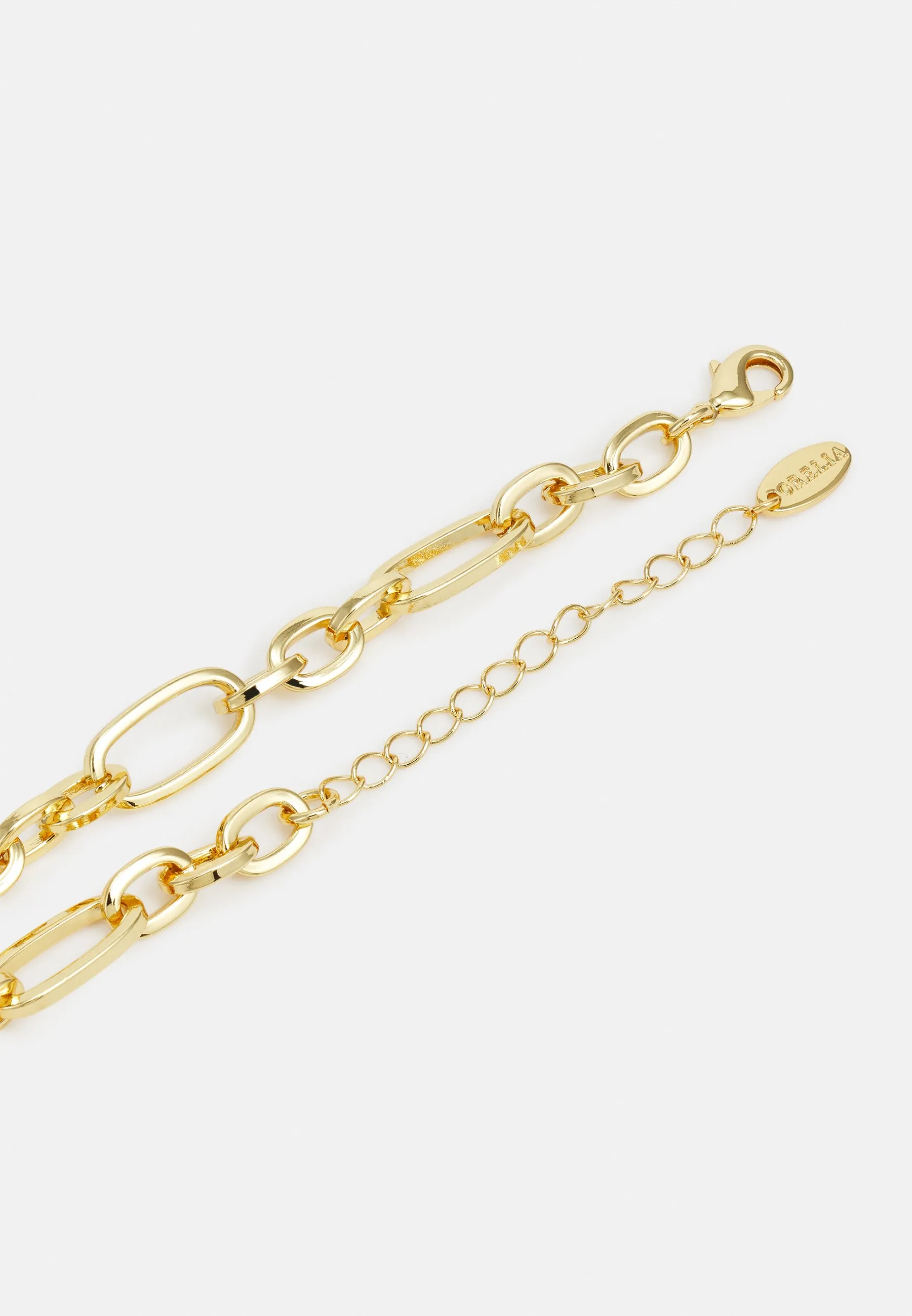 CHUNKY CHAIN STATEMENT DROP NECKLACE - Collana