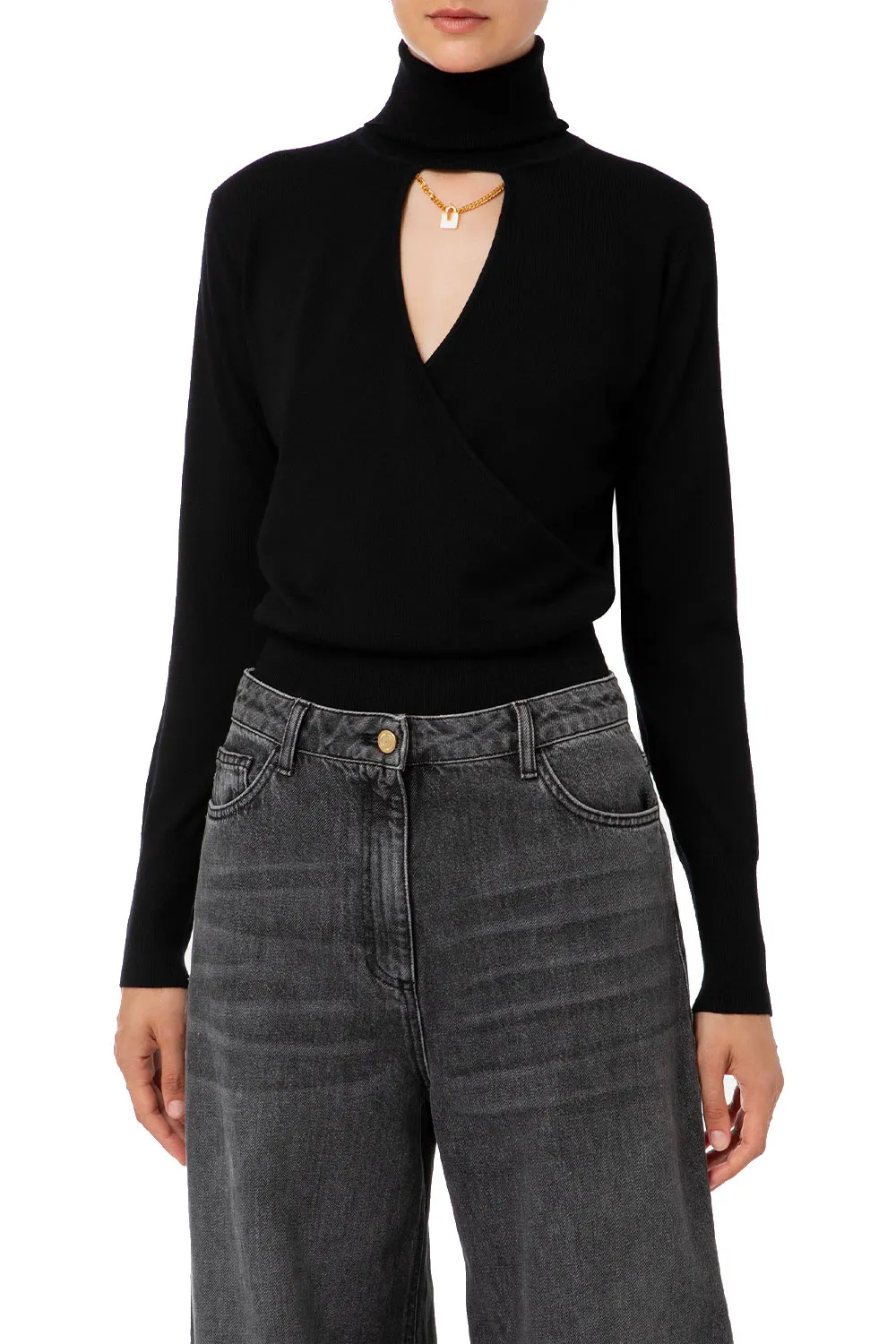 Dolcevita in Lana Cut-Out