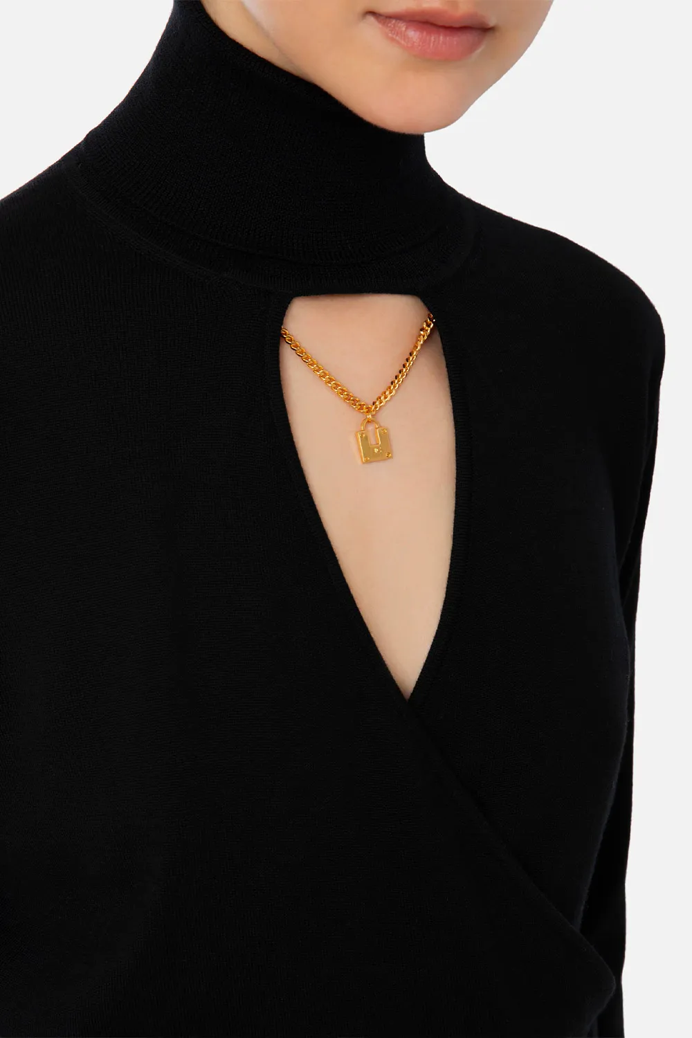 Dolcevita in Lana Cut-Out