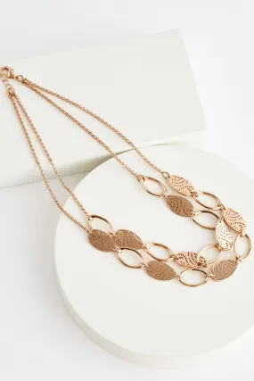 Dorato  - Collana a doppio strato con cut-out