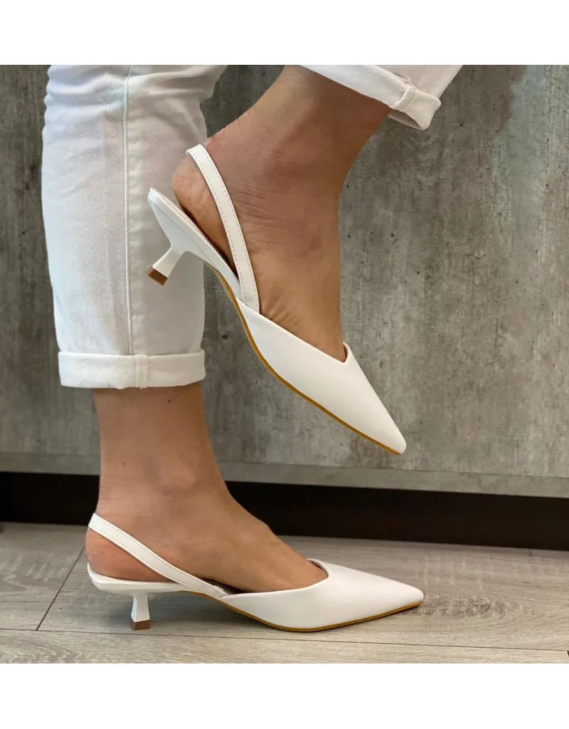 DèCOLLETE ECO-PELLE BIANCO
