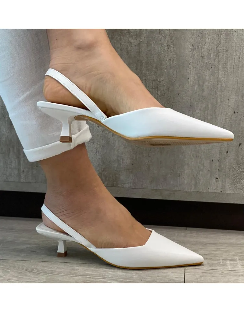DèCOLLETE ECO-PELLE BIANCO